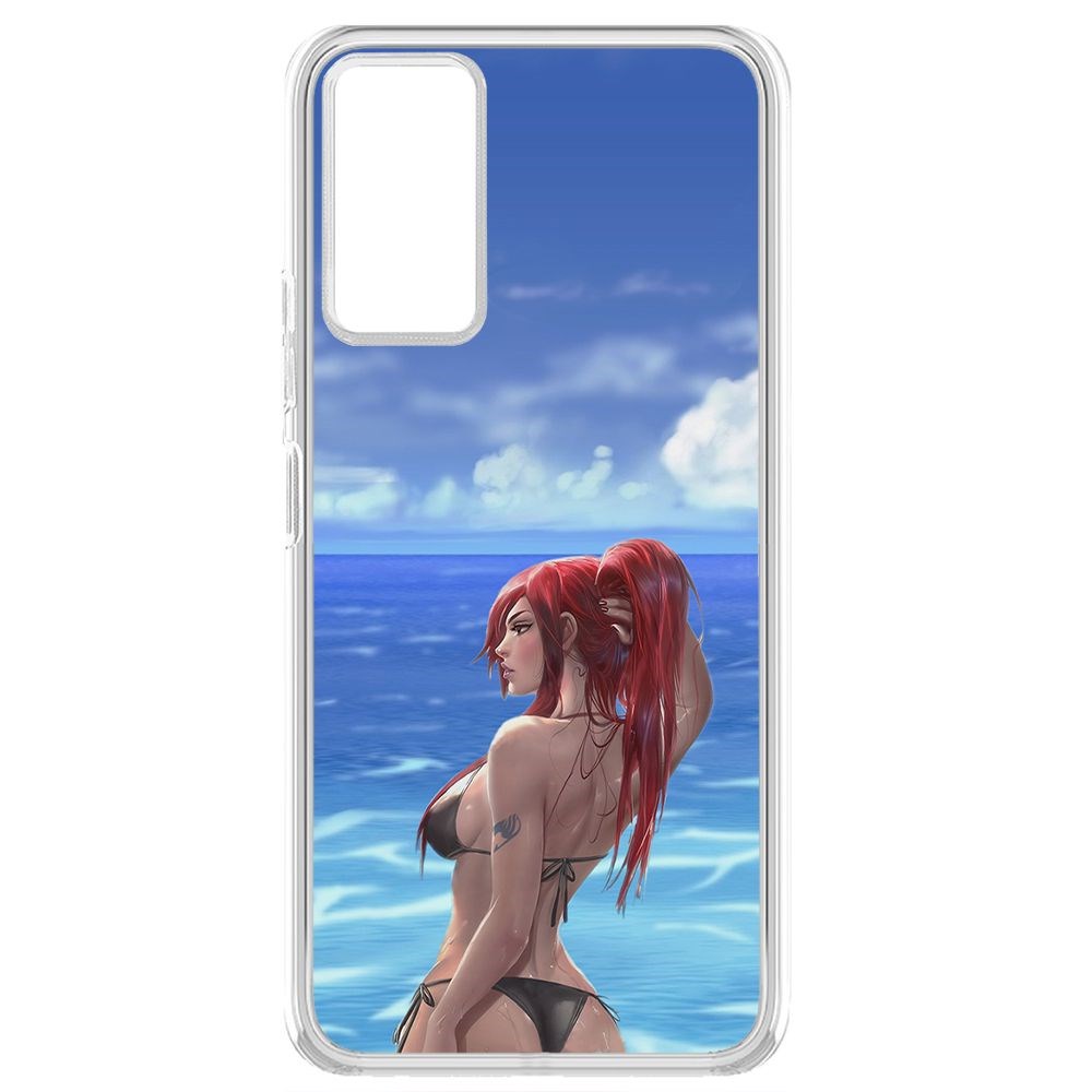 фото Чехол-накладка krutoff clear case купальник женский для tecno pova 2