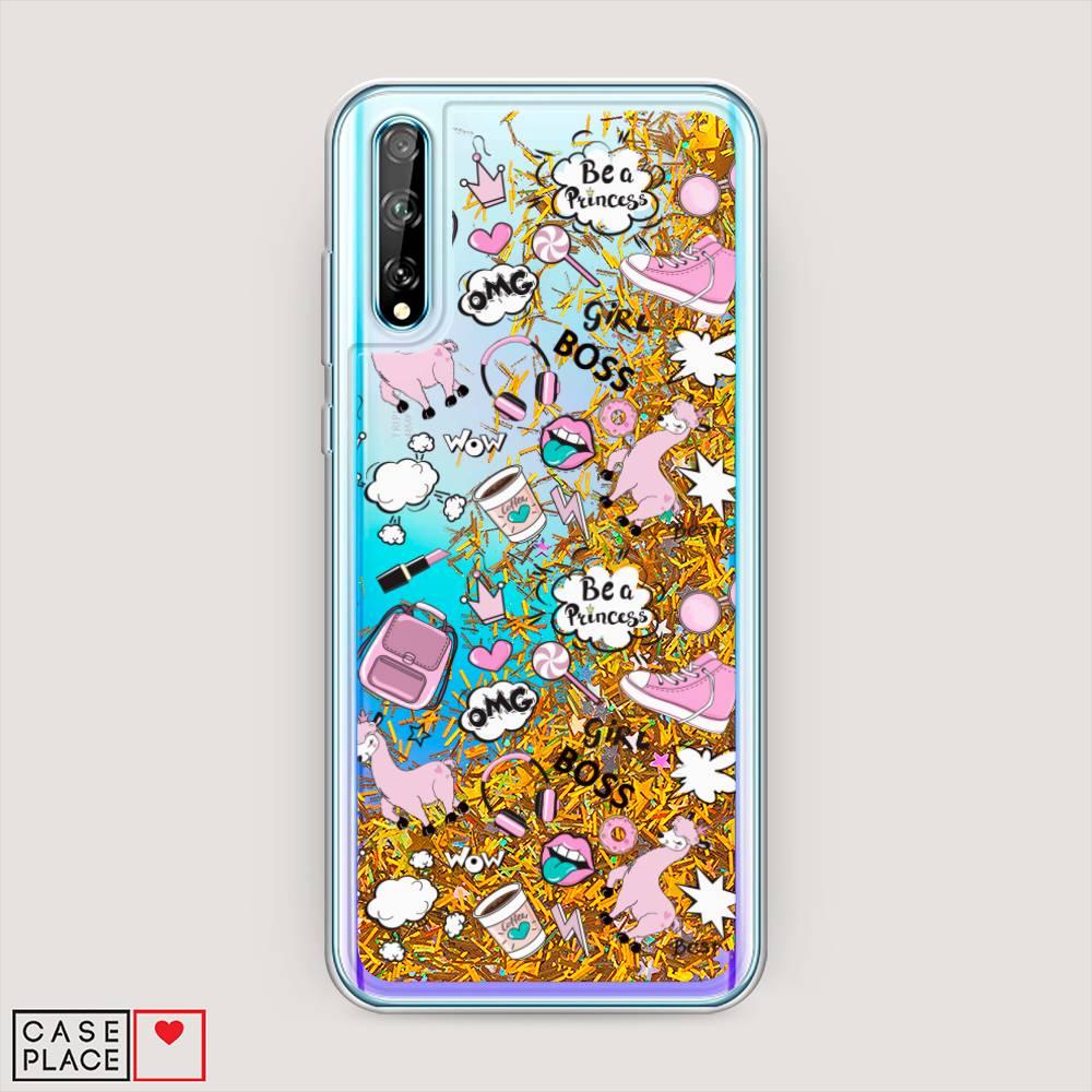 

Чехол Awog на Huawei P Smart S "Стильная лама", 6103590-1