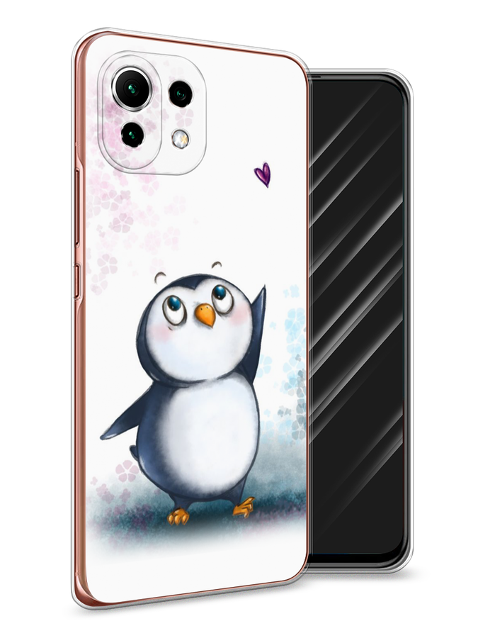 

Чехол Awog на Xiaomi Mi 11 Lite "Пингвин и сердечко", Разноцветный, 310250-1