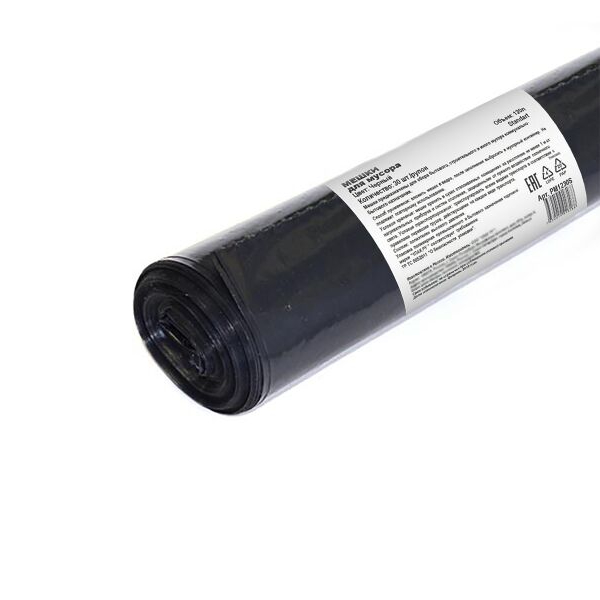 

Мешки для мусора черные PM1830S 180 л 30 шт., Черный