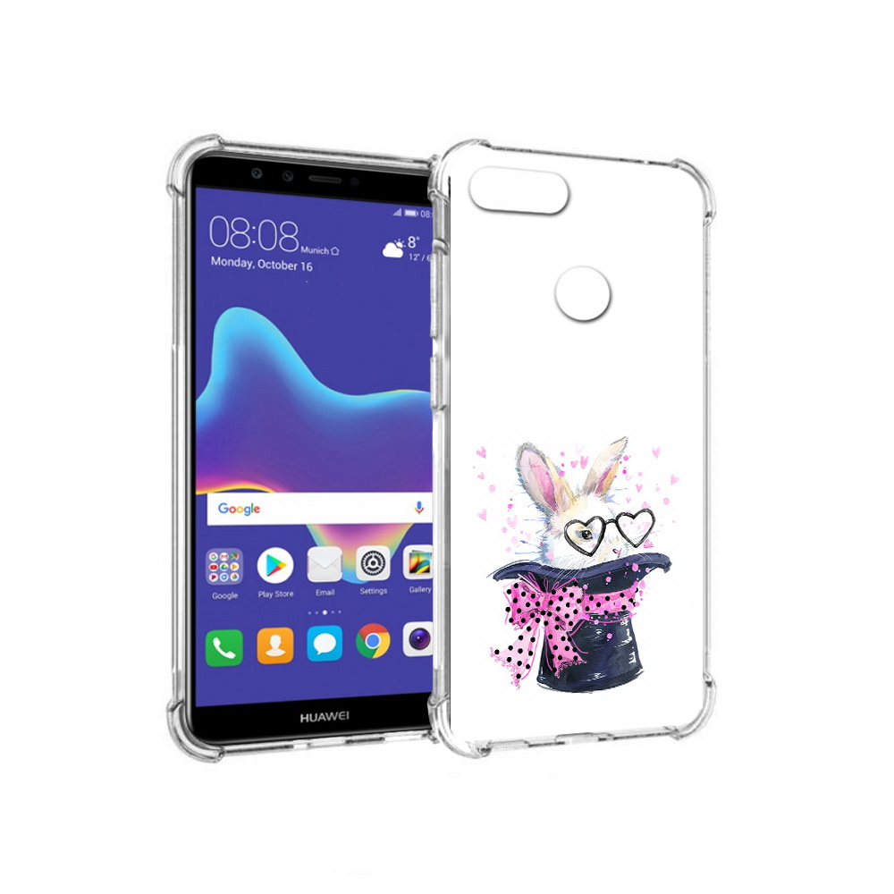Чехол MyPads Tocco для Huawei Enjoy 8 Plus кролик в шляпе (PT108787.33.418)