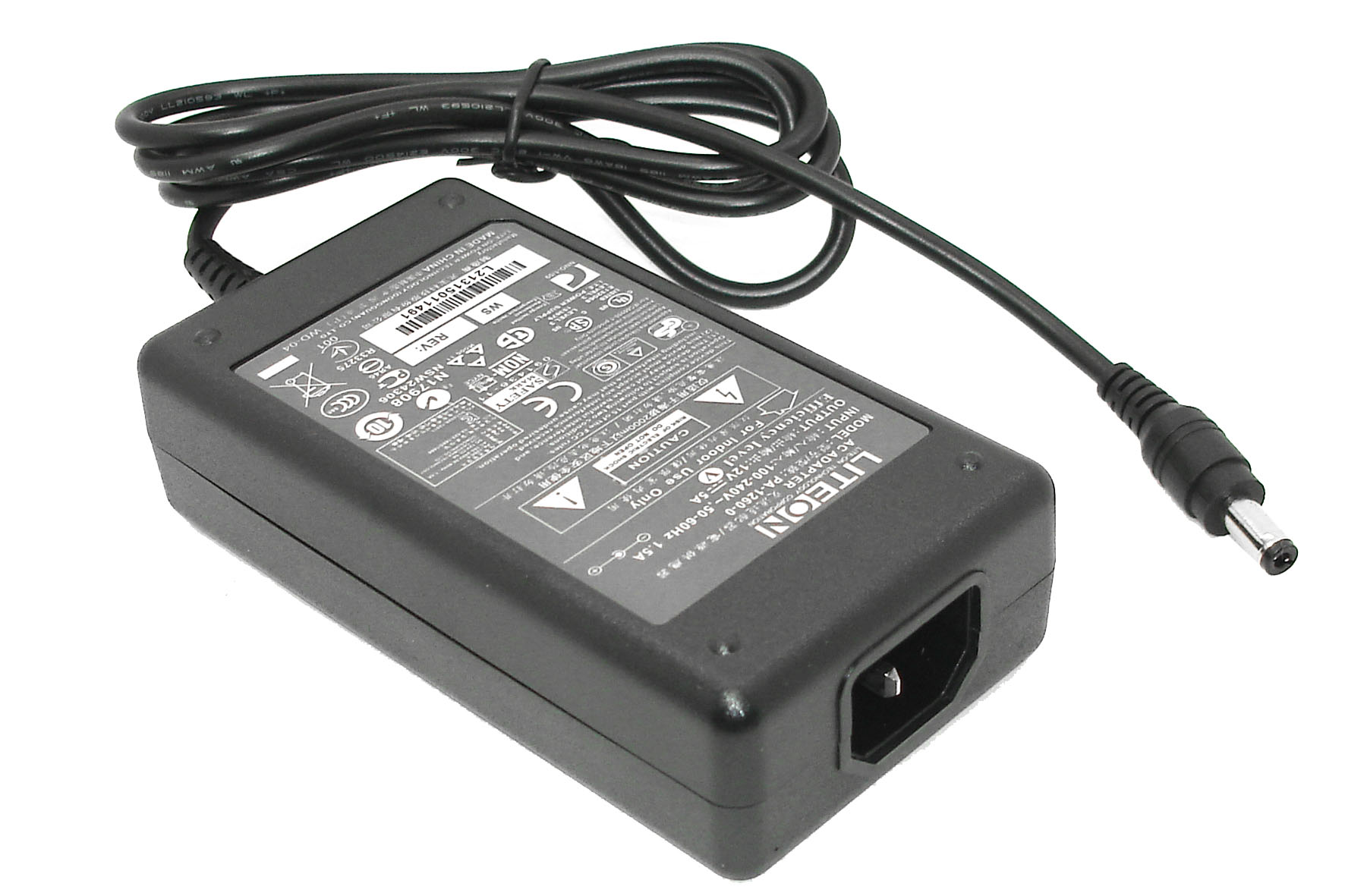 

Блок питания для монитора и телевизора LCD 12V 5A (5,5 x 2,5 mm) OEM, Чёрный