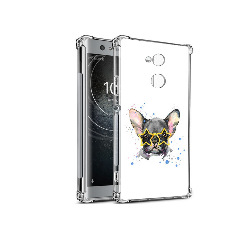 

Чехол MyPads Tocco для Sony Xperia XA2 буля в очках (PT99627.238.252), Прозрачный, Tocco