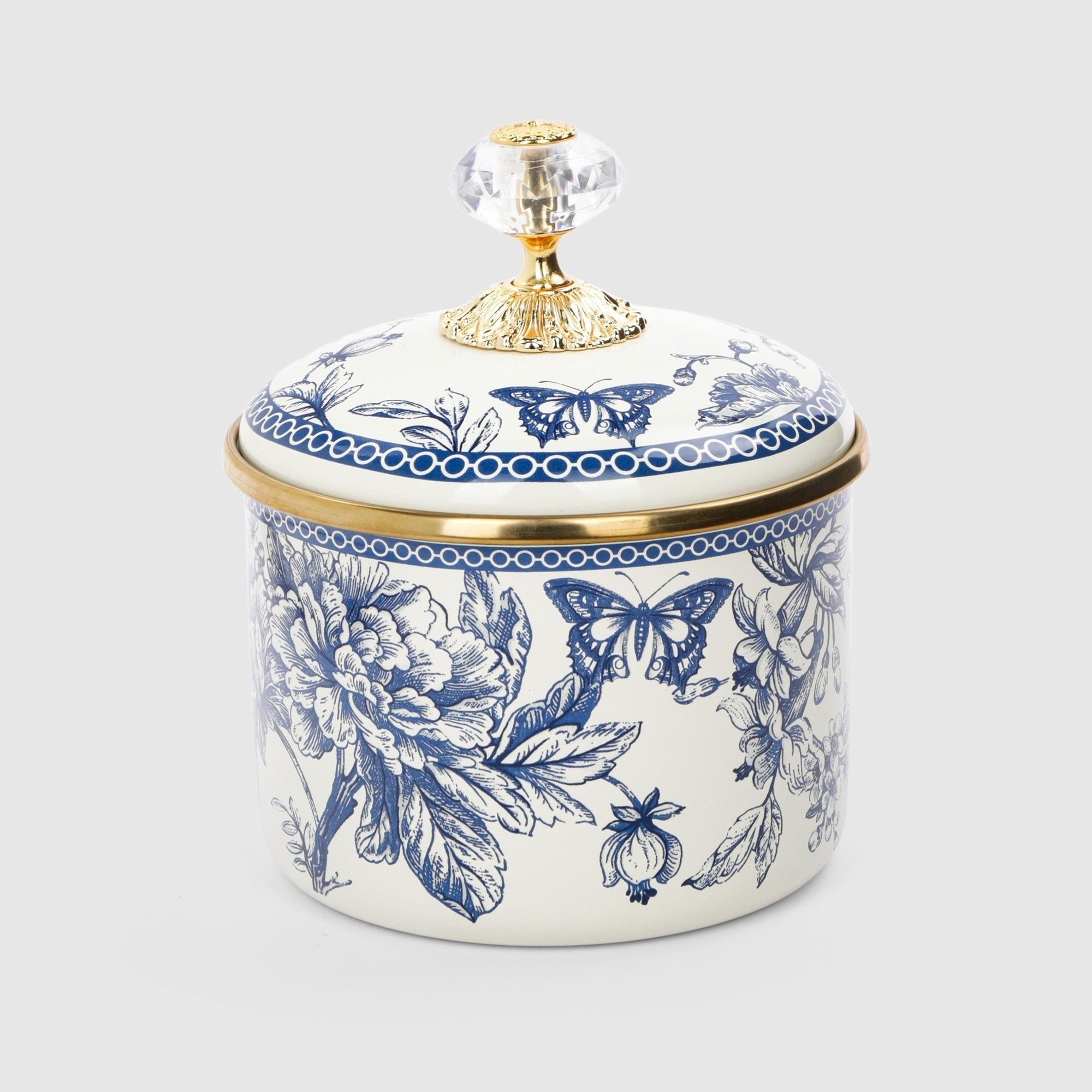 

Банка Avsar с крышкой Blue peony 12 см