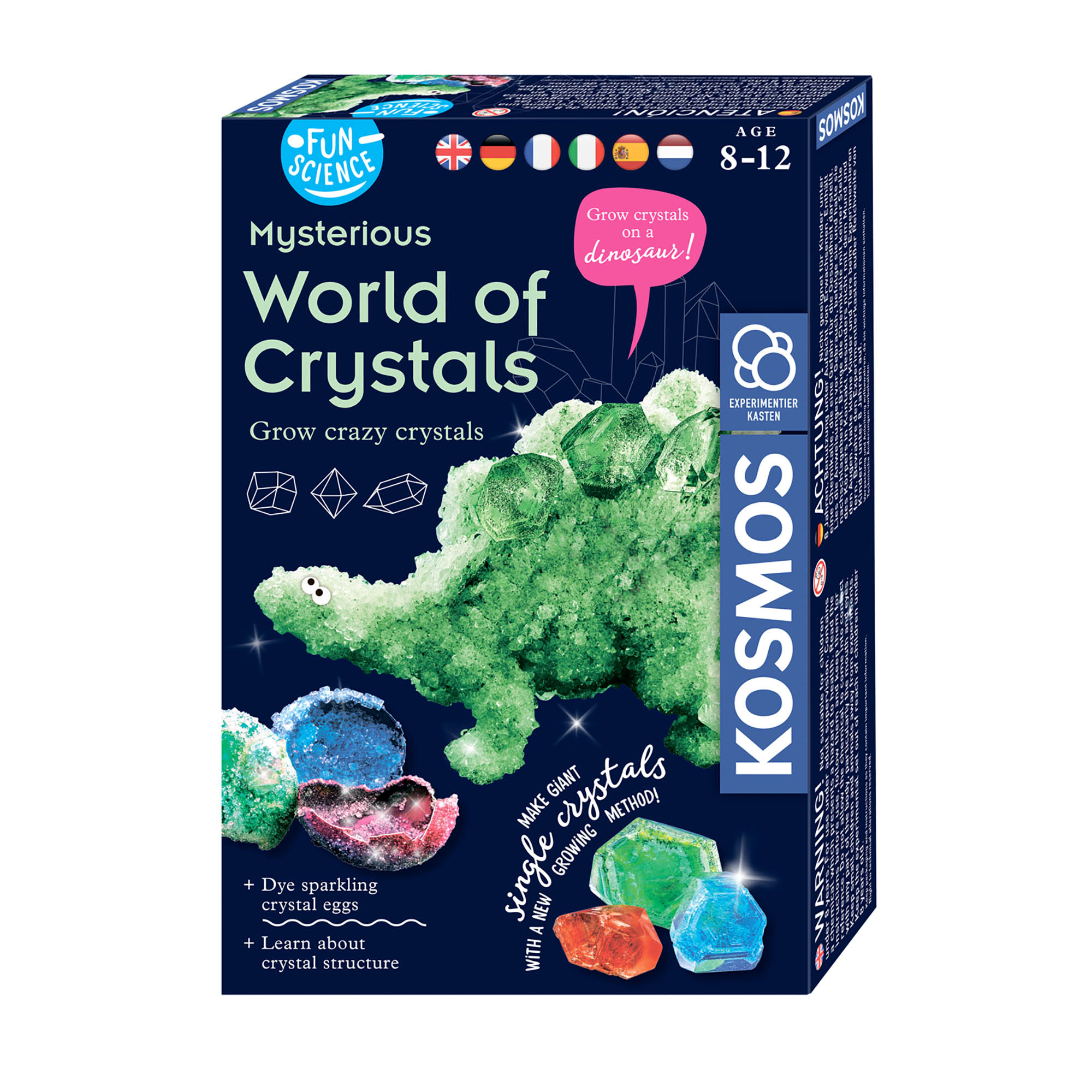 Crystal world of colours. Набор для опытов Kosmos Experiments прыгучие планеты.