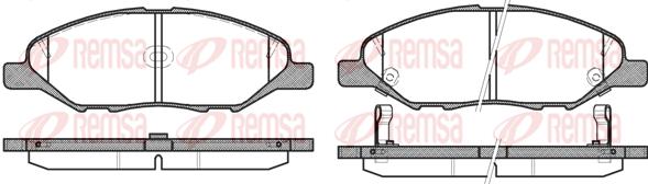 

Тормозные колодки Remsa 129302