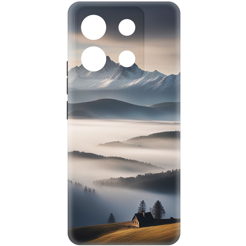 

Чехол-накладка Krutoff Soft Case Туман для Poco X6 черный