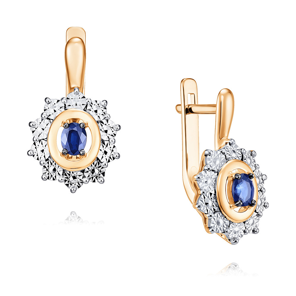 

Серьги из красного золота с сапфиром ADAMAS 24037152/01-А502Д-542, 24037152/01-А502Д-542