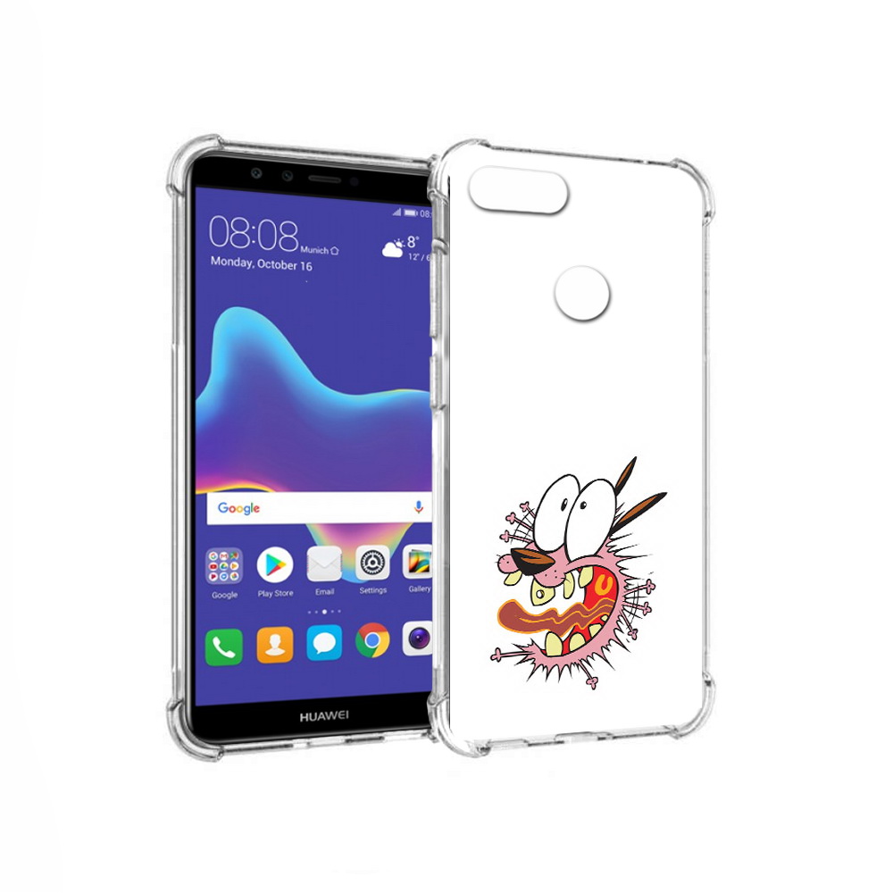 Чехол MyPads Tocco для Huawei Enjoy 8 Plus испуганный бобик (PT108787.33.381)