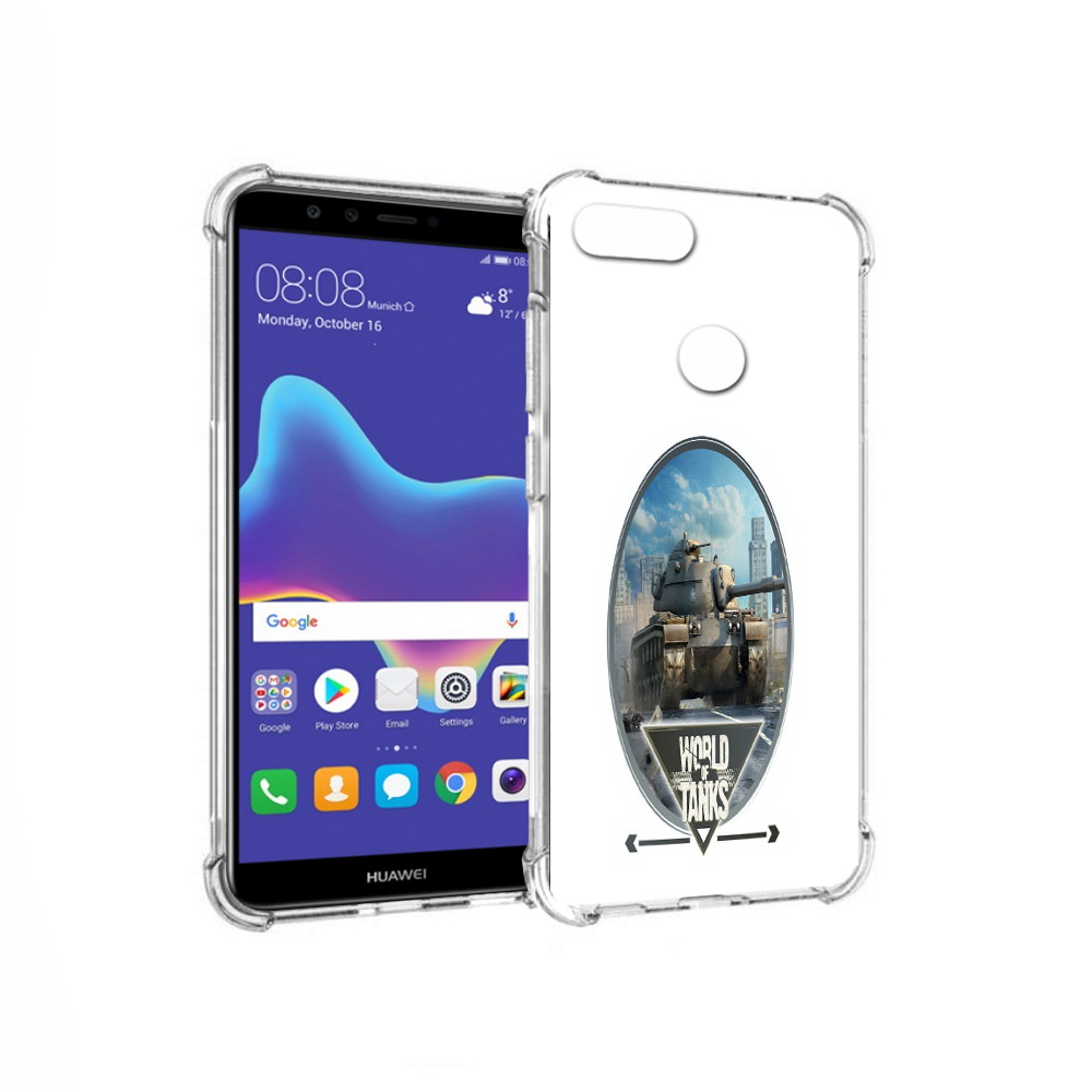 

Чехол MyPads Tocco для Huawei Enjoy 8 Plus игра с танками (PT108787.33.375), Прозрачный, Tocco