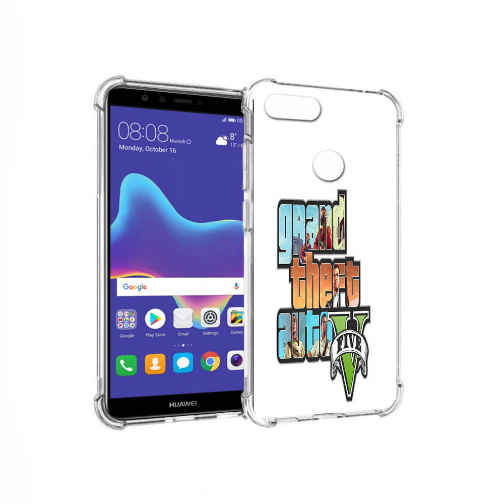 

Чехол MyPads Tocco для Huawei Enjoy 8 Plus игра гта (PT108787.33.373), Прозрачный, Tocco