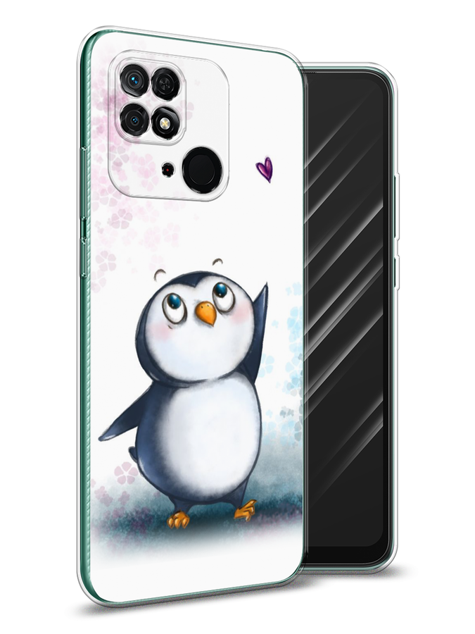 

Чехол Awog на Xiaomi Redmi 10C "Пингвин и сердечко", Разноцветный, 313450-1