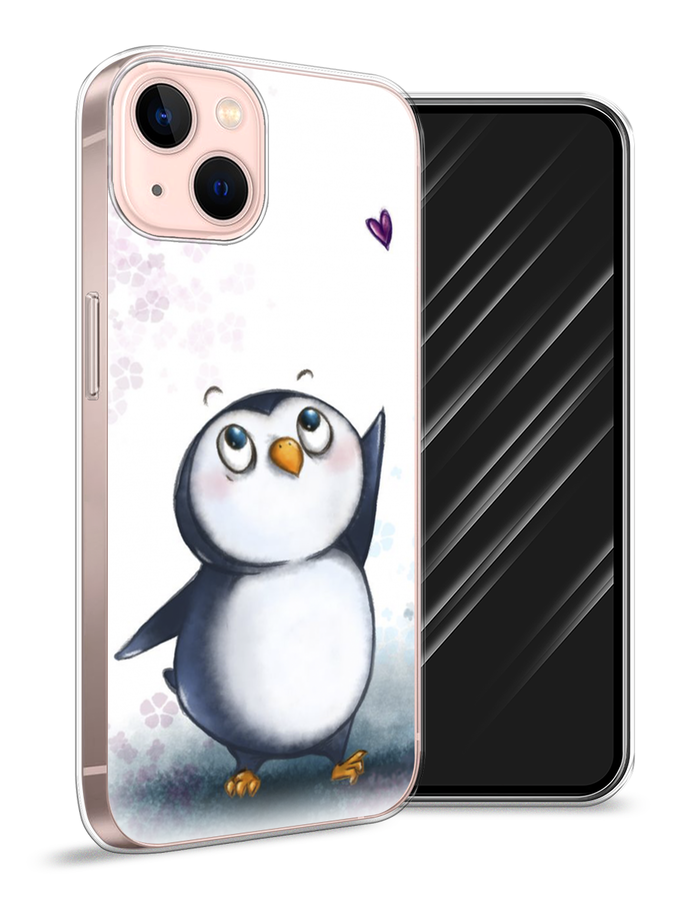 

Чехол Awog на Apple iPhone 13 / Айфон 13 "Пингвин и сердечко", Разноцветный, 14250-1