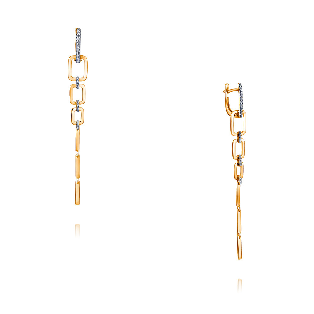 

Серьги из красного золота с бриллиантом ADAMAS 24037105/01-А50Д-41, 24037105/01-А50Д-41
