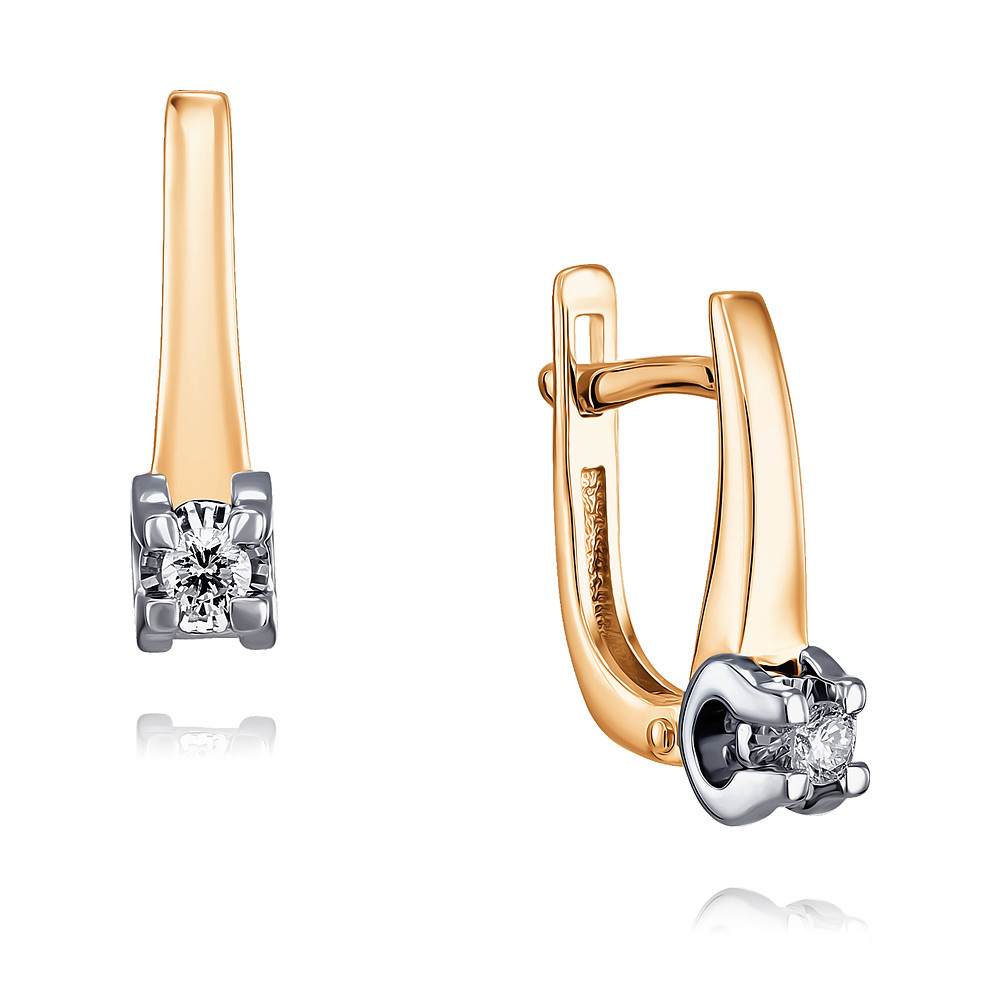 

Серьги из красного золота с бриллиантом ADAMAS 24037109/01-А507Д-41, 24037109/01-А507Д-41