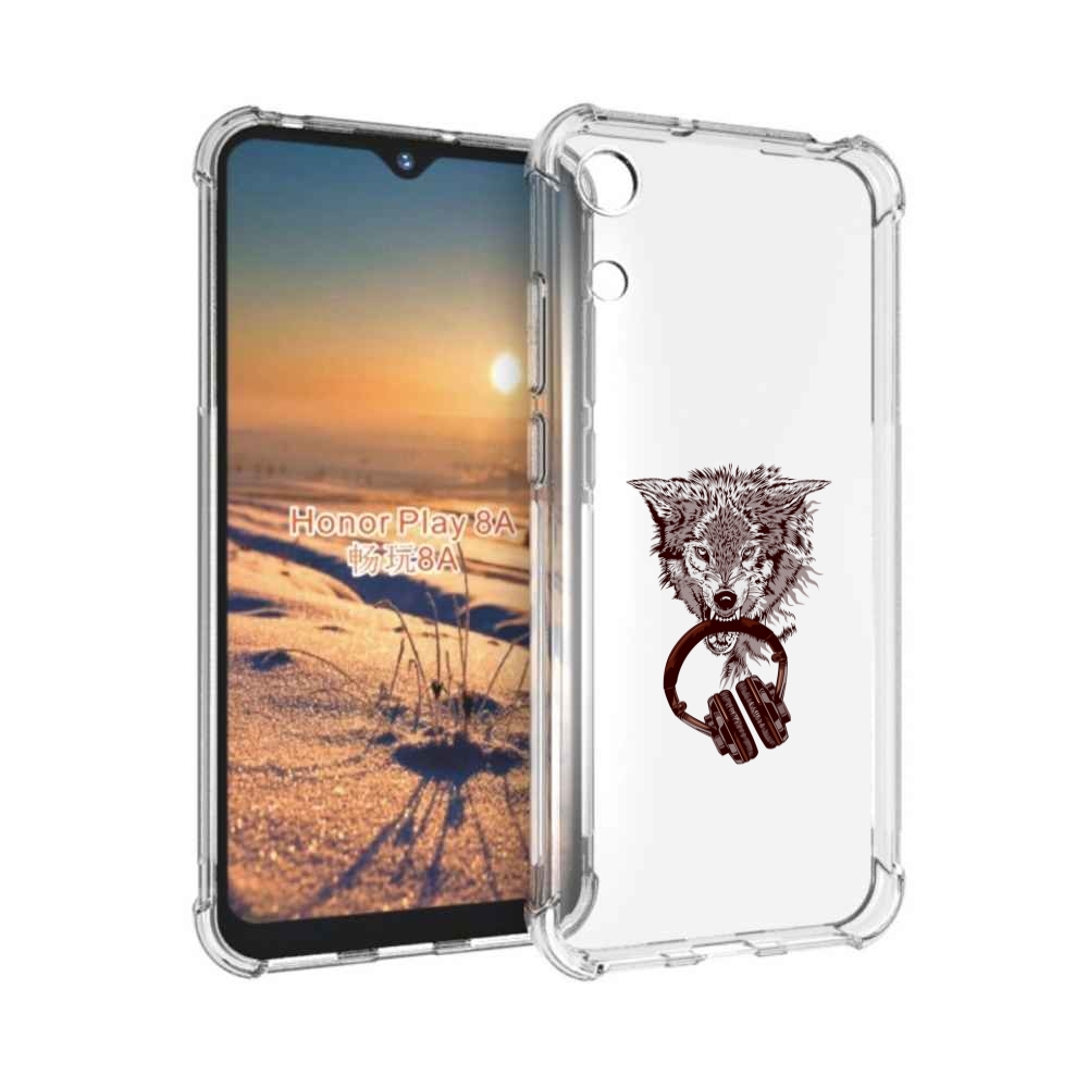 

Чехол бампер MyPads дикий волк для Honor 8A., Прозрачный, Tocco