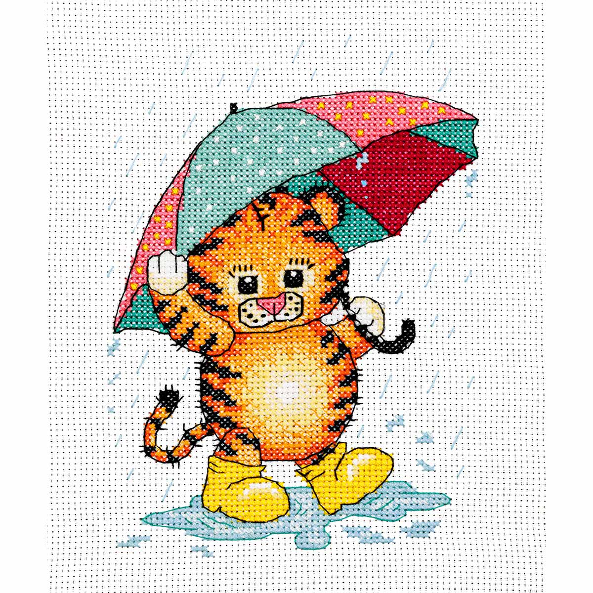 Набор для вышивания Созвездие Звездочка Весело по лужам