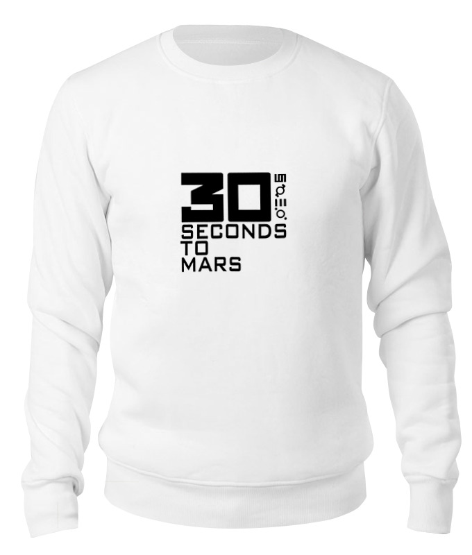 

Свитшот унисекс Printio 30 seconds to mars белый XS, 30 seconds to mars