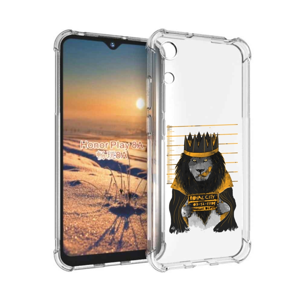 

Чехол бампер MyPads лев в законе для Honor 8A., Прозрачный, Tocco