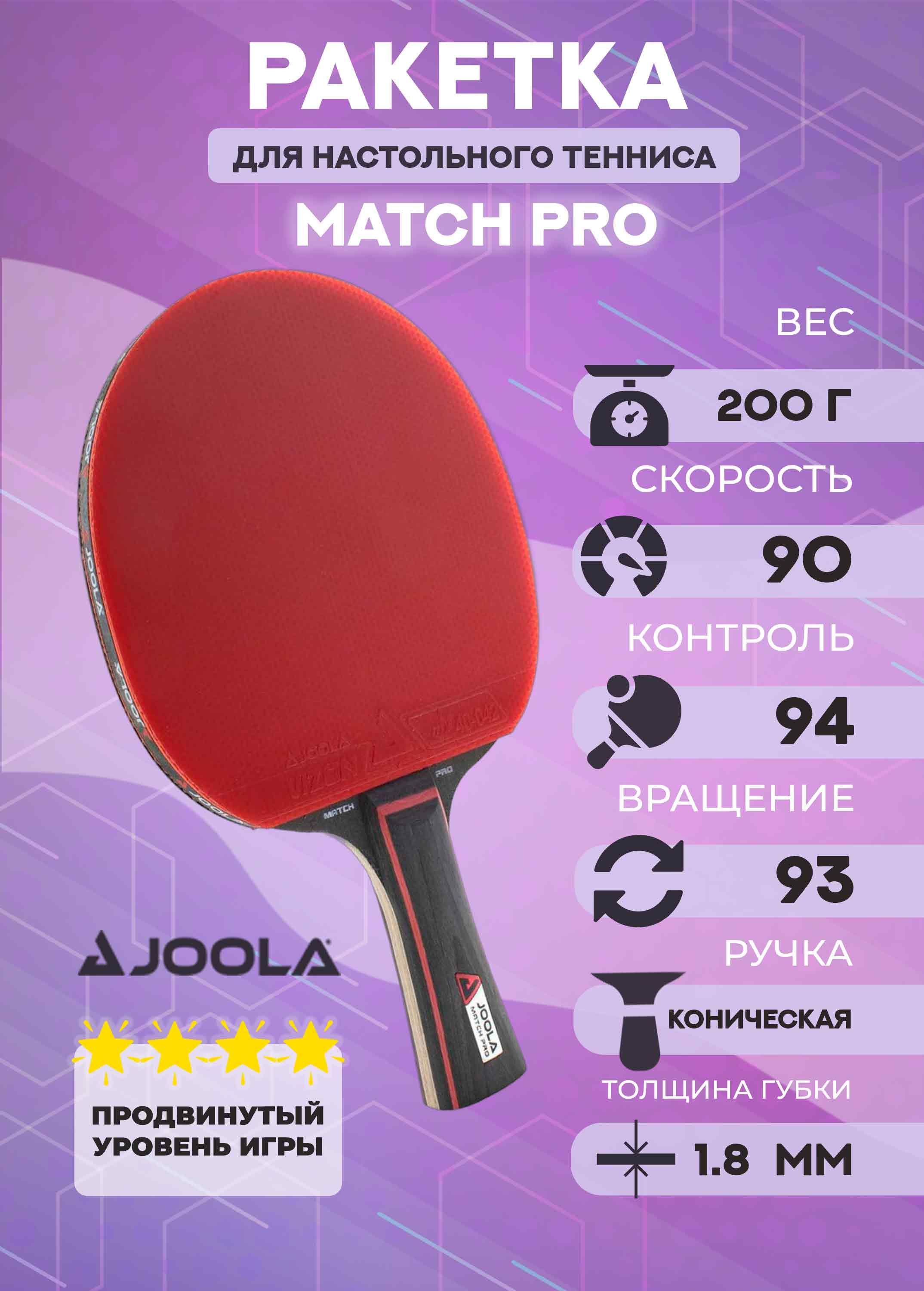 Ракетка для настольного тенниса Joola Match Pro 4* Vizion