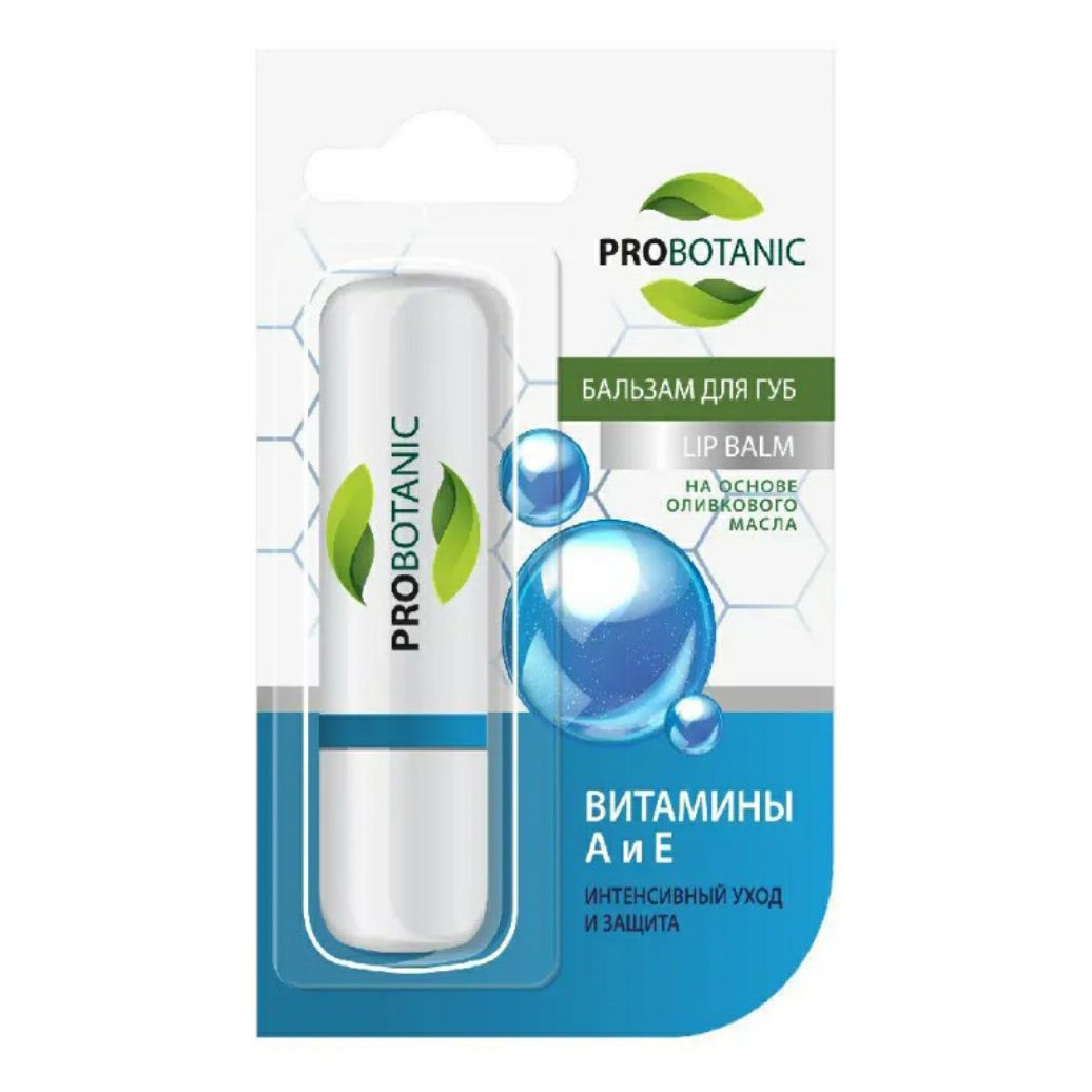 

Бальзам для губ Probotanic Витамины А и Е 4 г, Прозрачный
