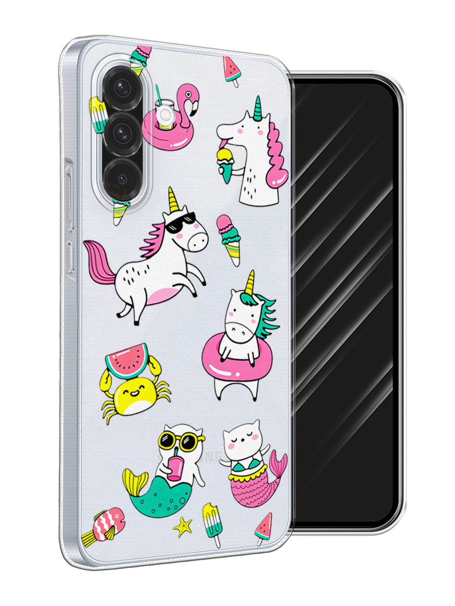 

Чехол Awog на Samsung Galaxy A36 5G "На отдыхе", Белый;бирюзовый;розовый, 2110650-1