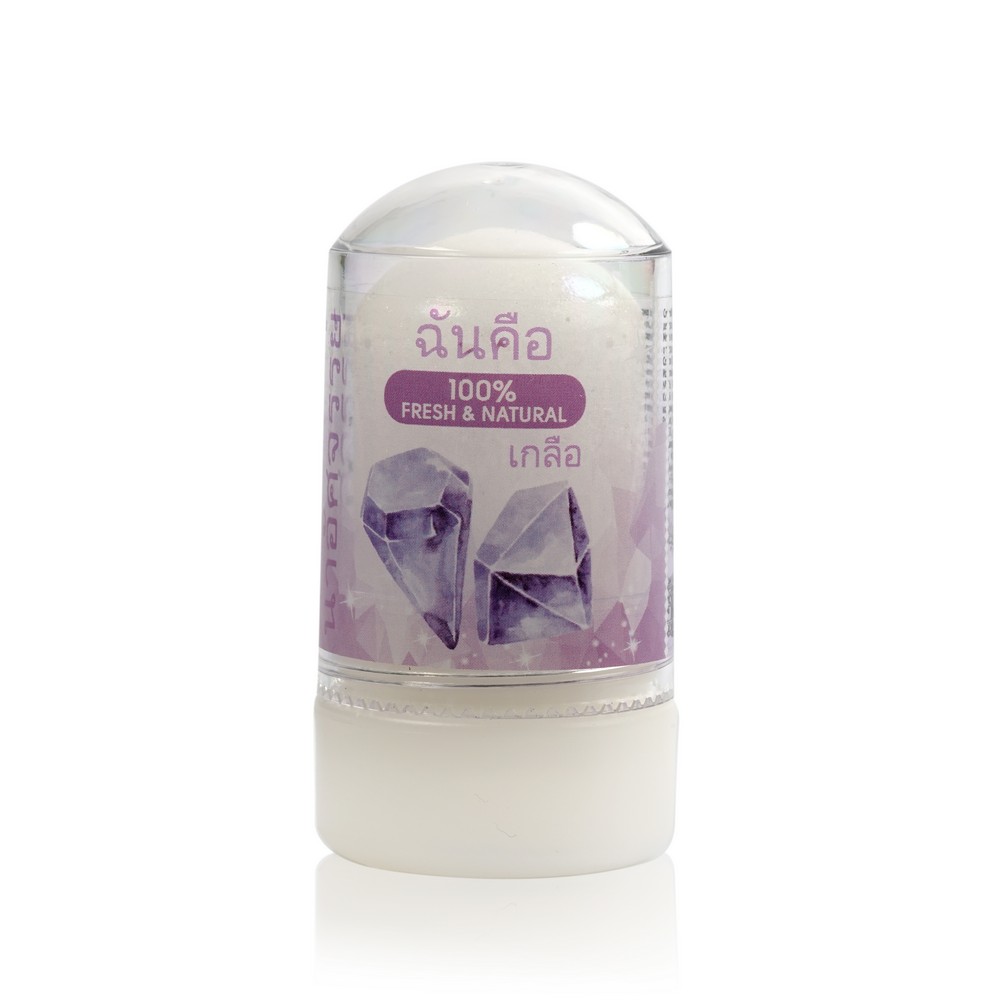 Дезодорант - кристалл универсальный Натуральный без запаха фиолетовый 60г