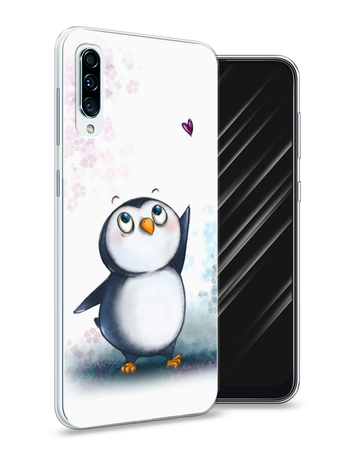 

Чехол Awog на Samsung Galaxy A50 "Пингвин и сердечко", Разноцветный, 27750-1