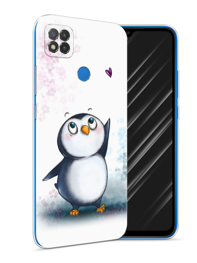 

Чехол Awog на Xiaomi Redmi 9C "Пингвин и сердечко", Разноцветный, 39050-1