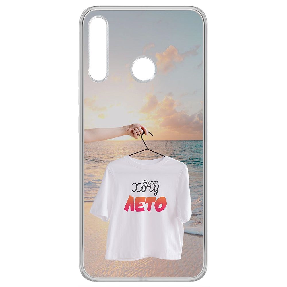 фото Чехол-накладка krutoff clear case футболка женская для tecno camon 12 air