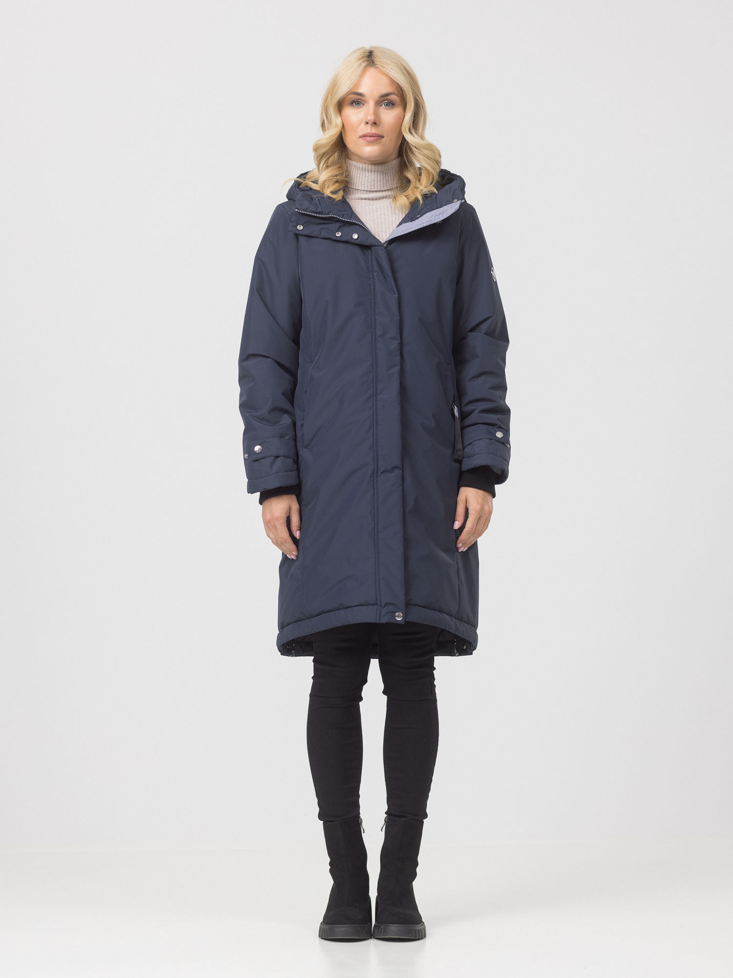 

Пальто женское Maritta 32-3015-10 синее 40 EU, Синий, 32-3015-10