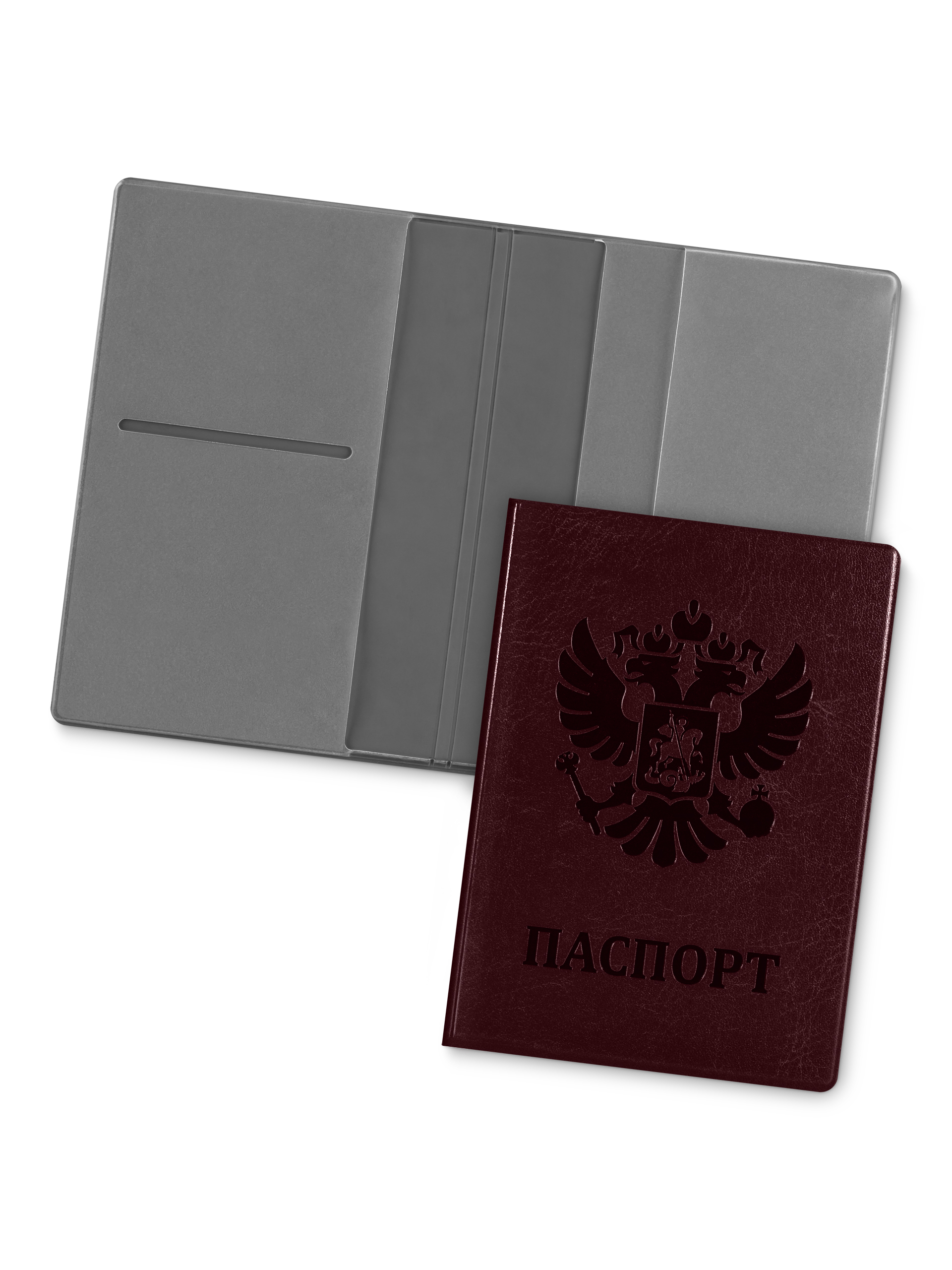 Обложка для паспорта унисекс Flexpocket KOP-05 коричневая