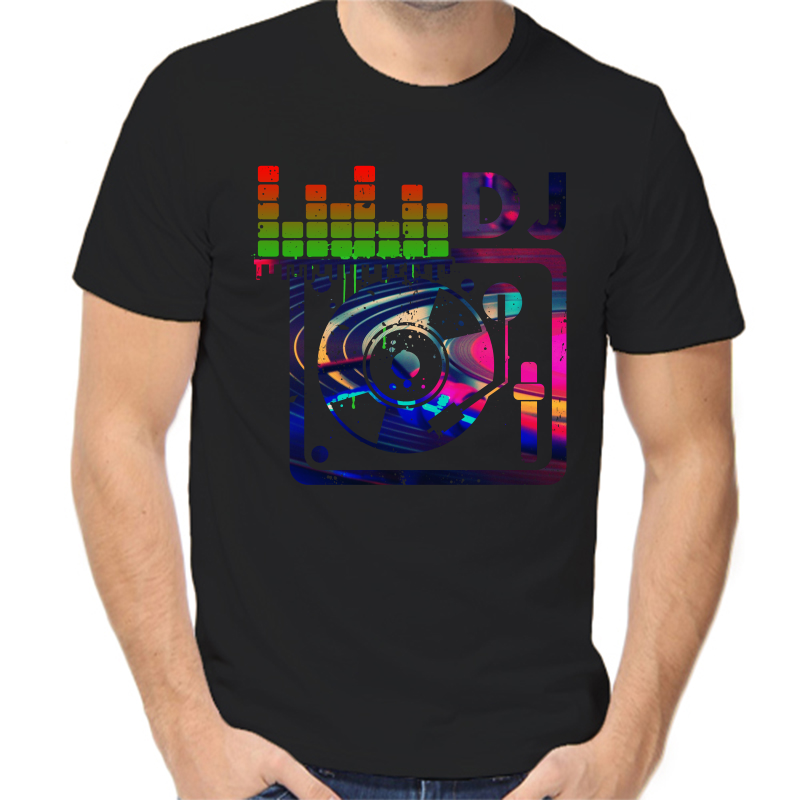 

Футболка мужская черная 58 р-р dj 2, Черный, fm_dj_2