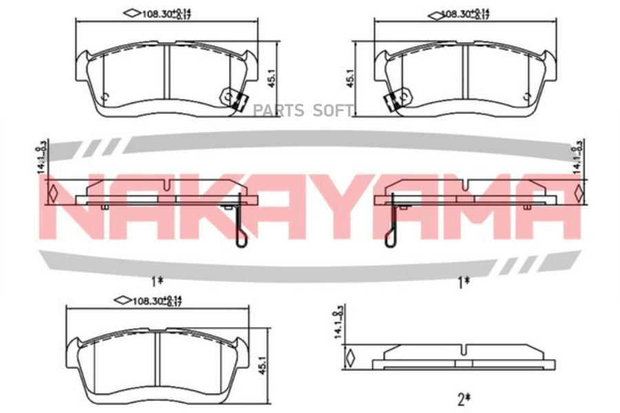 

КОЛОДКИ ТОРМОЗНЫЕ ДИСКОВЫЕ ПЕРЕДНИЕ DAIHATSU CUOR
