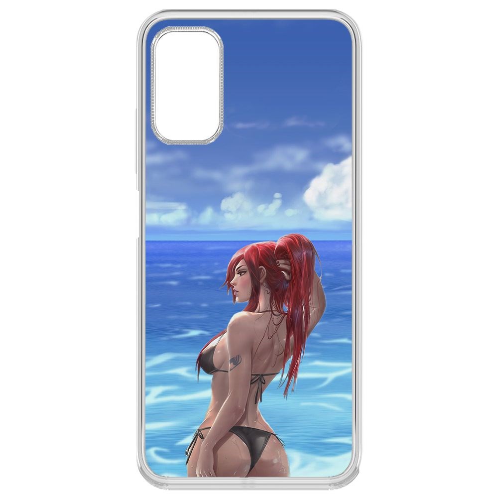 фото Чехол-накладка krutoff clear case купальник женский для xiaomi redmi note 10t