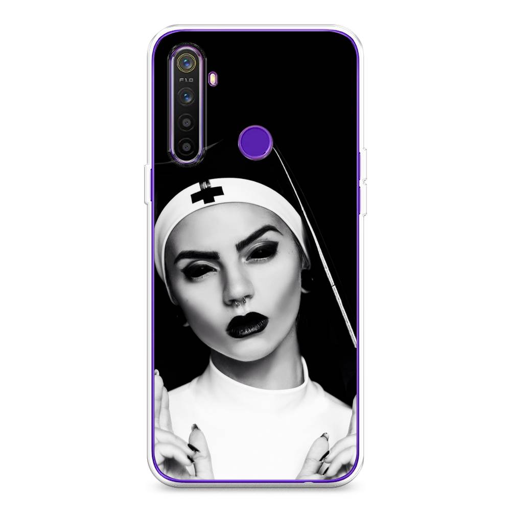 

Чехол Awog на Realme 5 "Черная монашка", Разноцветный, 251550-9