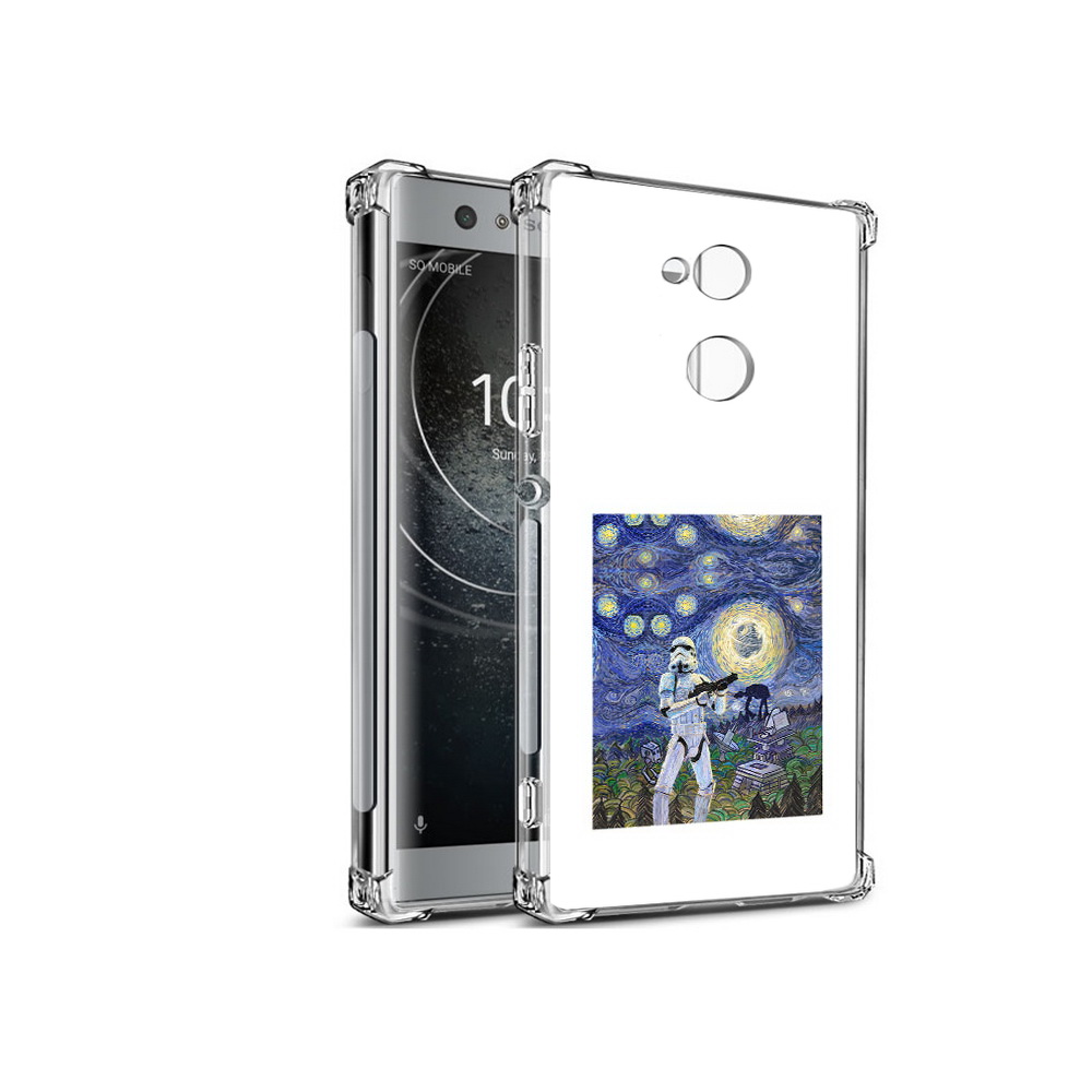 

Чехол MyPads Tocco для Sony Xperia XA2 star wars звездная ночь (PT99627.238.23), Прозрачный, Tocco