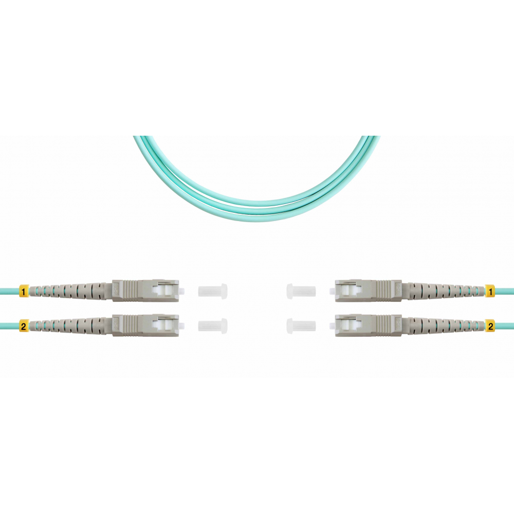 Дуплексный оптический патч-корд TopLan DPC-TOP-OM3-SC/P-SC/P-1.5