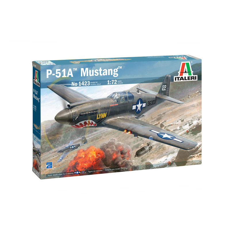 фото Сборная модель italeri p-51a mustang 1423