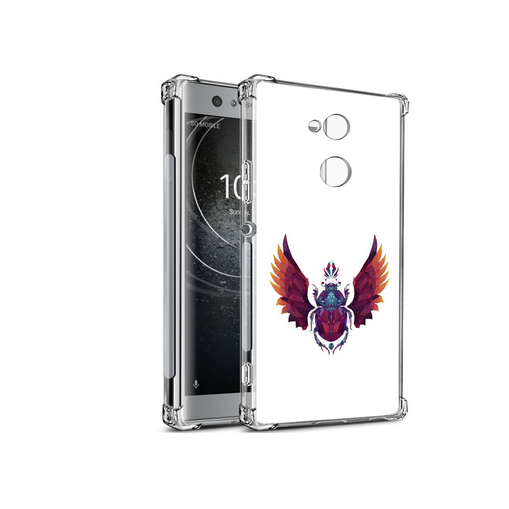 

Чехол MyPads Tocco для Sony Xperia XA2 алмазный скоробей (PT99627.238.219), Прозрачный, Tocco