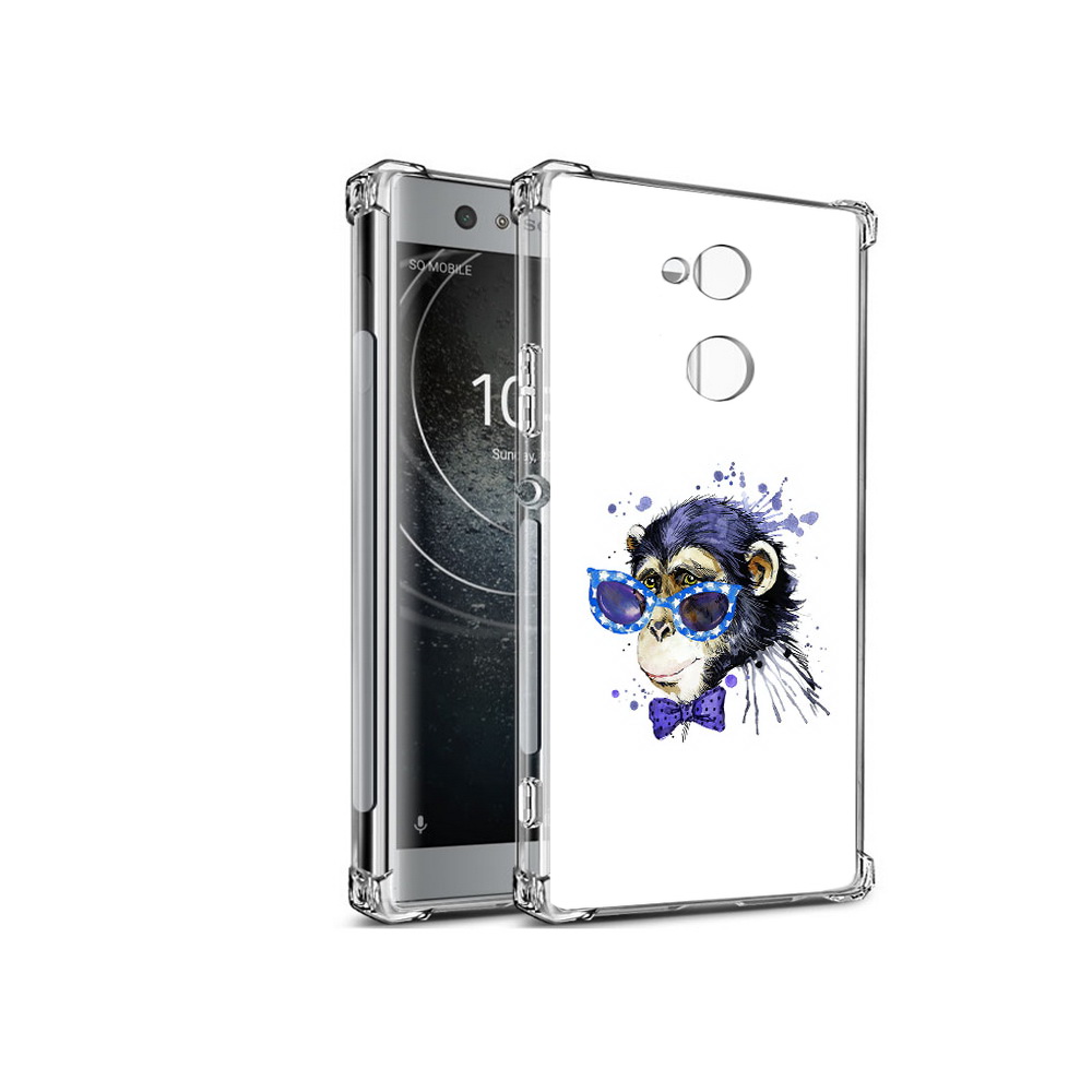 

Чехол MyPads Tocco для Sony Xperia XA2 акварельная обезьяна (PT99627.238.216), Прозрачный, Tocco