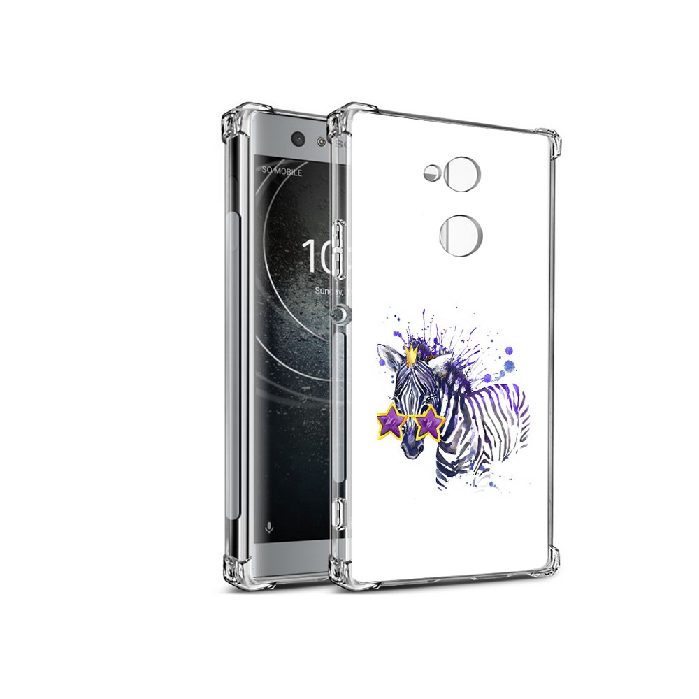 

Чехол MyPads Tocco для Sony Xperia XA2 акварельная зебра (PT99627.238.215), Прозрачный, Tocco