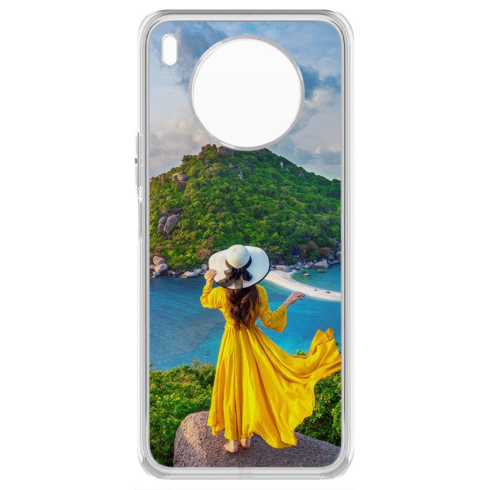 фото Чехол-накладка krutoff clear case платье летнее женское для honor 50 lite