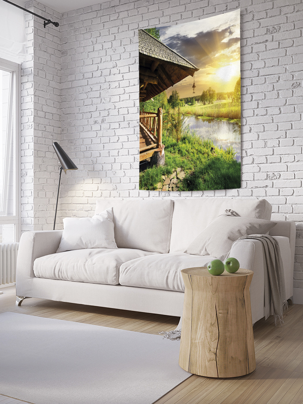 

Вертикальное фотопанно на стену JoyArty Домик у леса 150x200 см, Домик у леса
