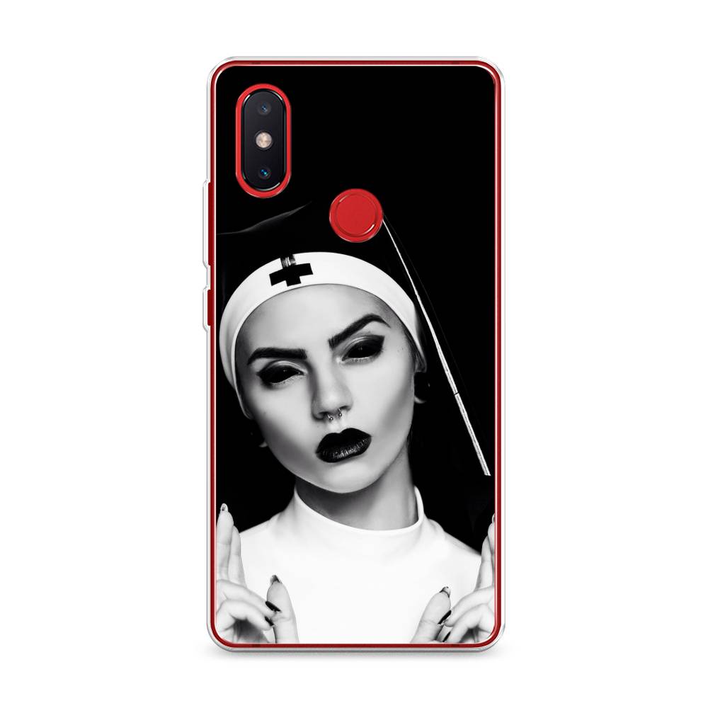 

Чехол Awog на Xiaomi Mi 8 SE "Черная монашка", Разноцветный, 33750-9