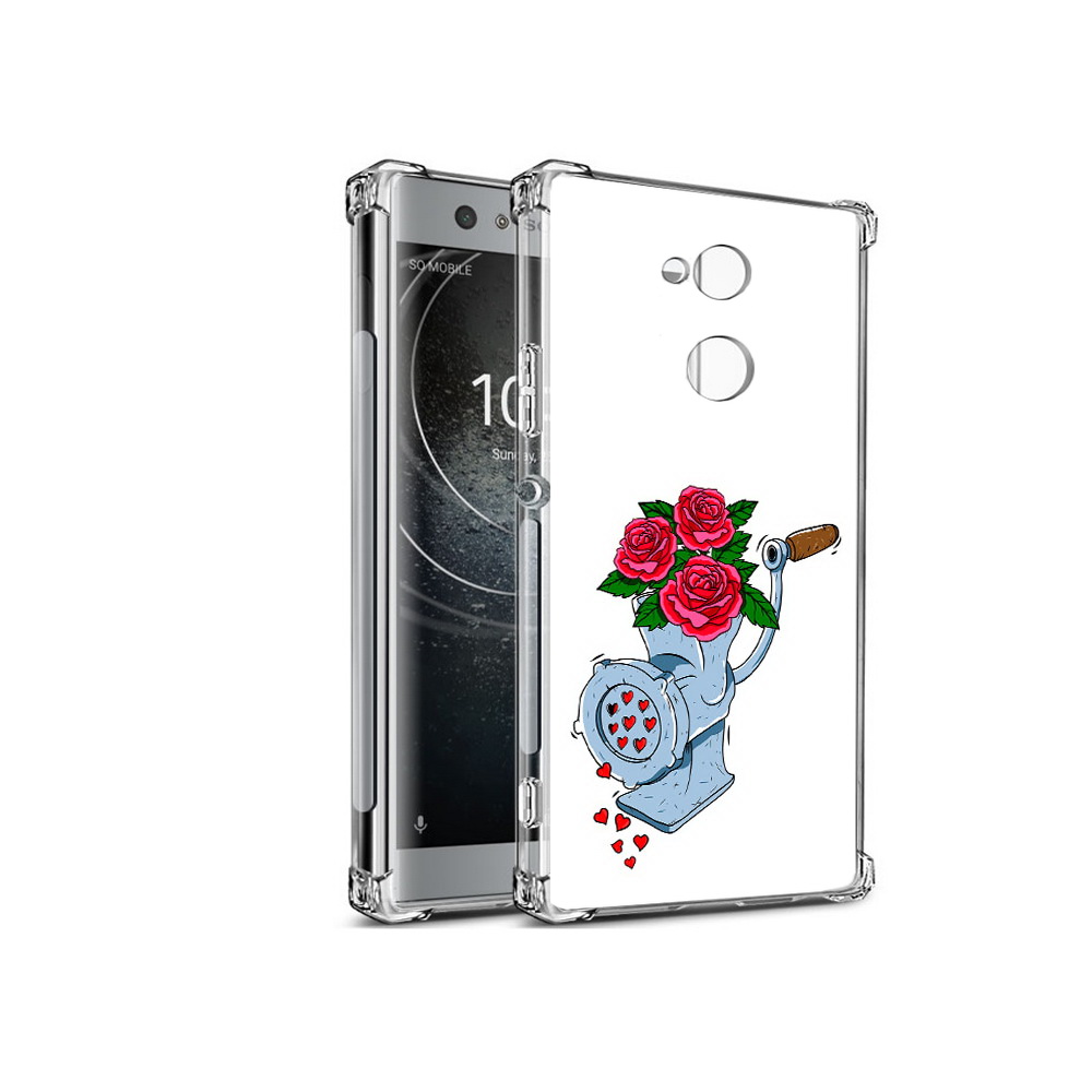 

Чехол MyPads Tocco для Sony Xperia XA2 Цветочные сердца (PT99627.238.199), Прозрачный, Tocco