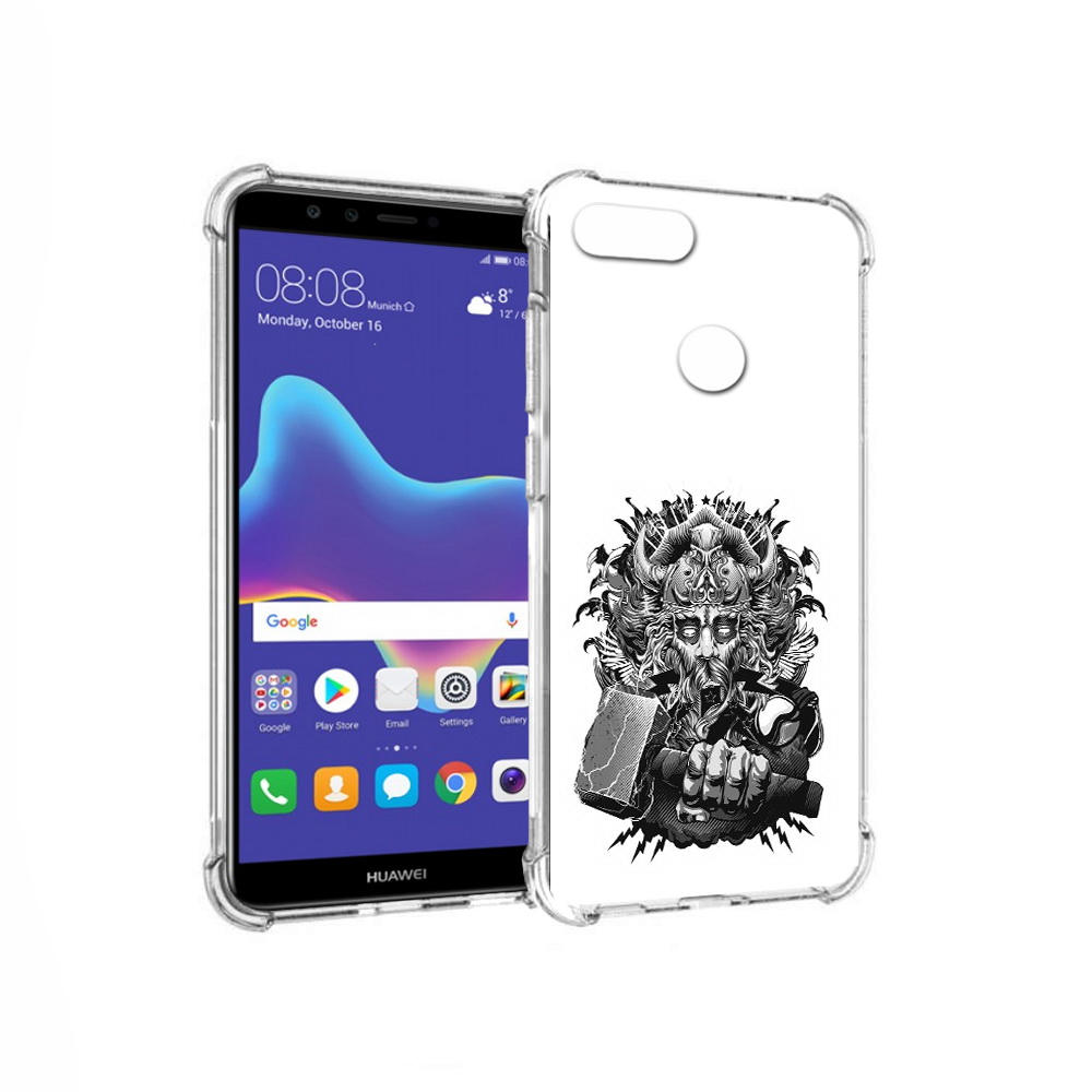 

Чехол MyPads Tocco для Huawei Enjoy 8 Plus злой тор (PT108787.33.363), Прозрачный, Tocco