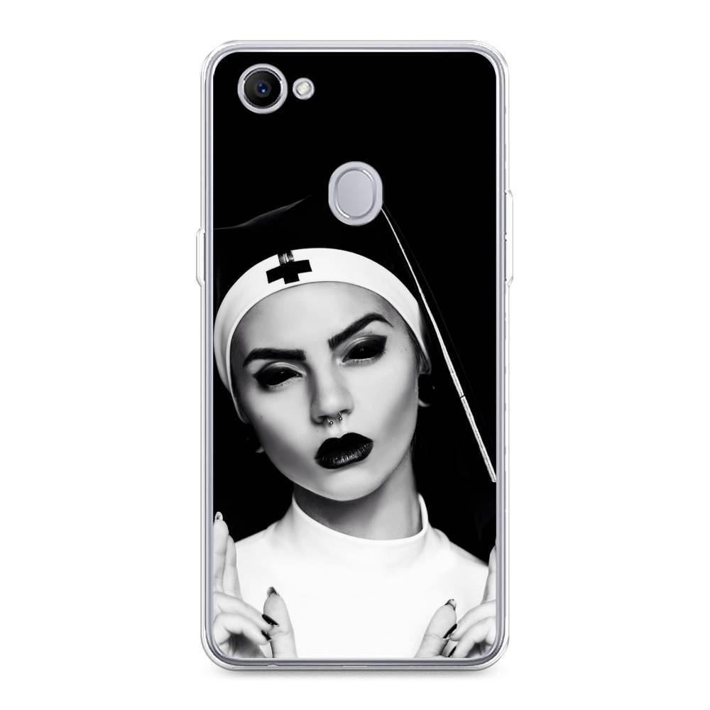 

Чехол Awog на Oppo F7 "Черная монашка", Разноцветный, 250350-9