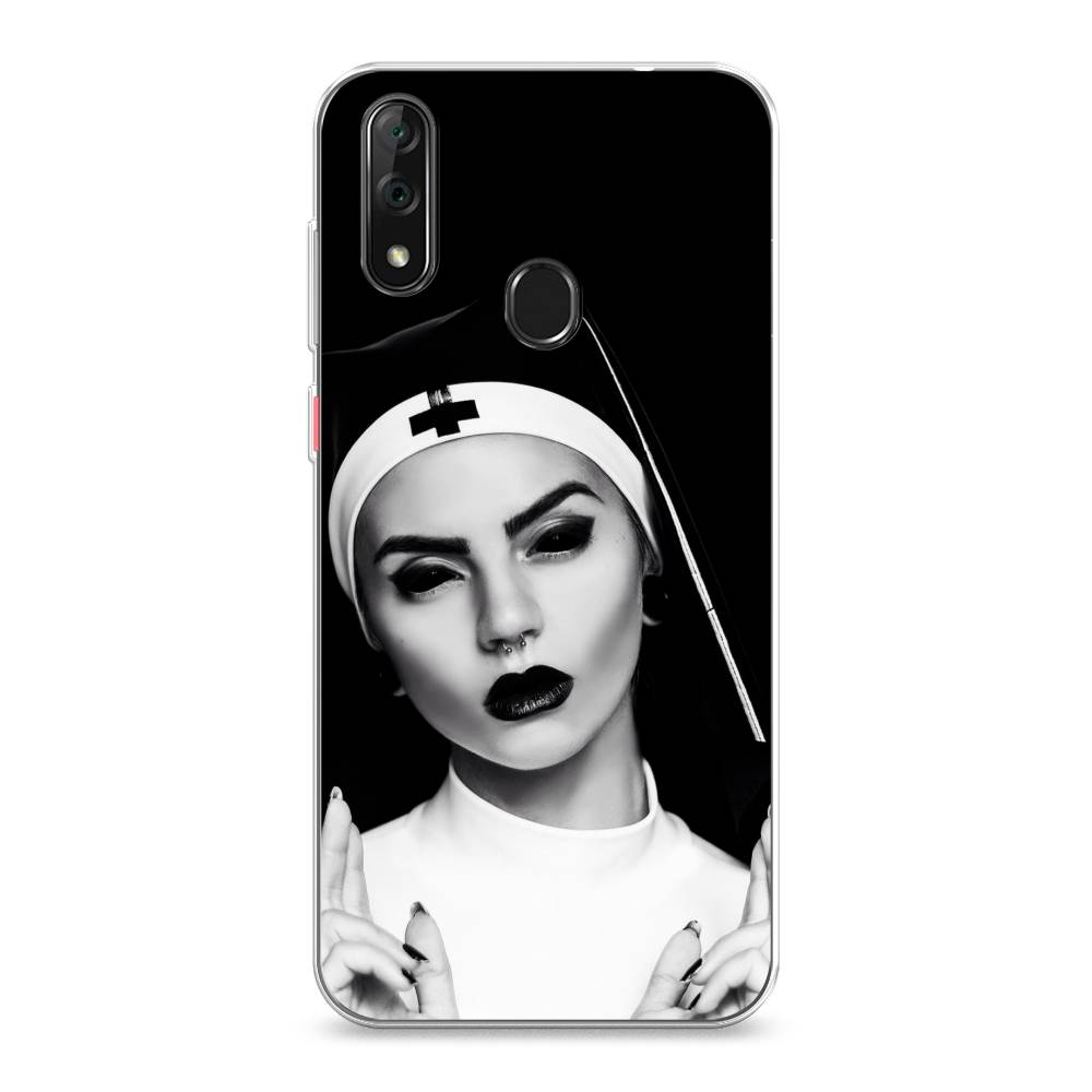 

Чехол Awog на ZTE Blade V10 / ЗТЕ Блэйд V10 "Черная монашка", Разноцветный, 132750-9