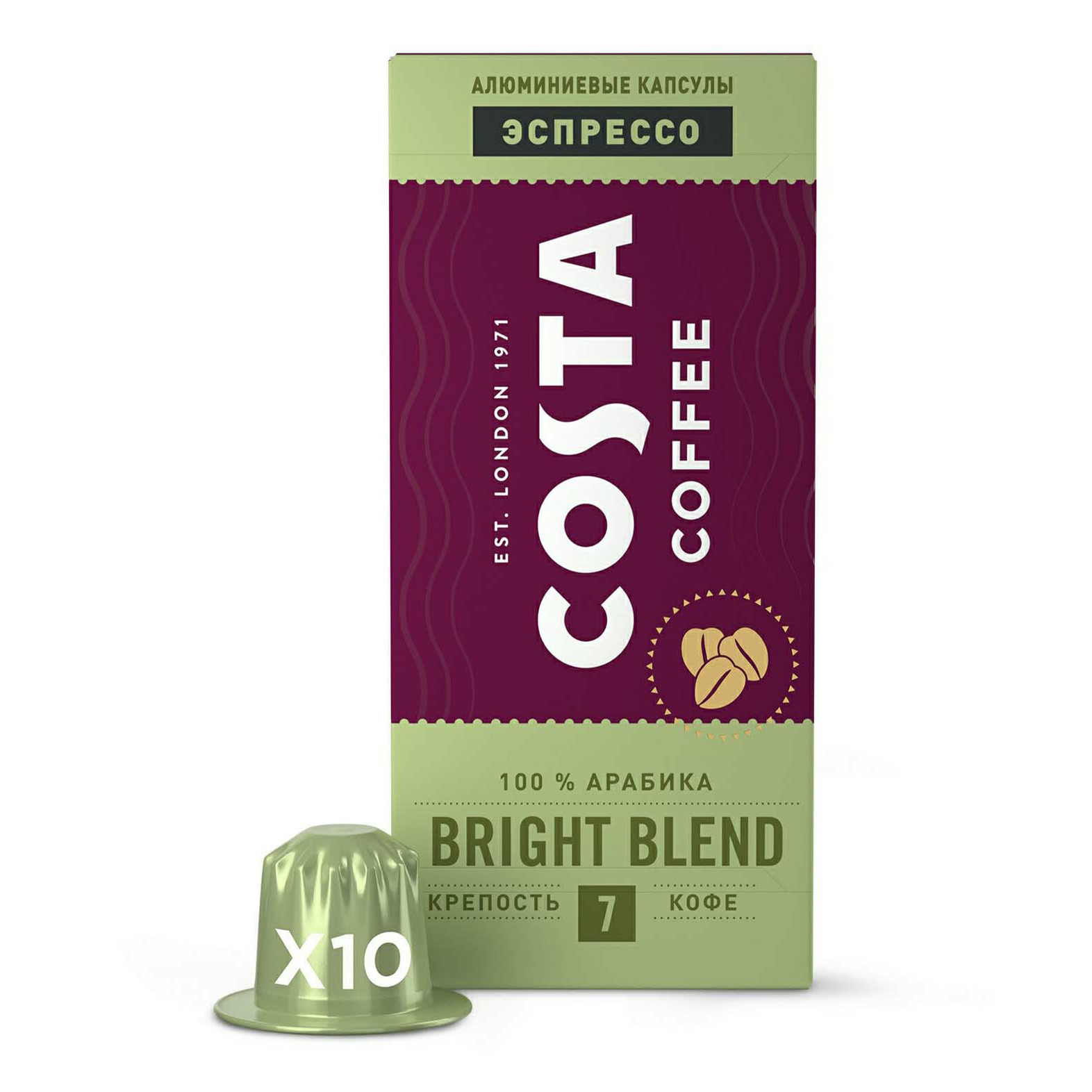 фото Кофе costa coffee signature blend espresso в капсулах 5,5 г х 10 шт